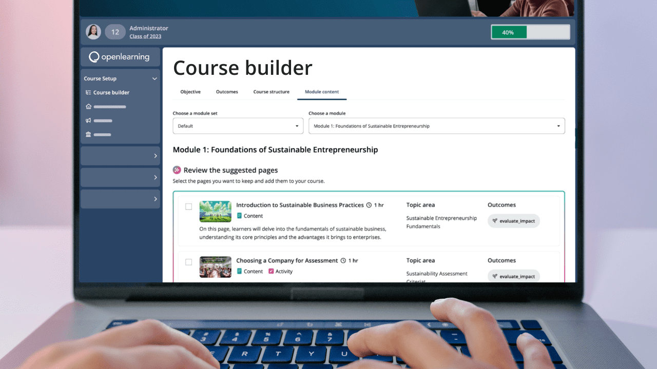 Introducing The OpenLearning AI Course Builder
